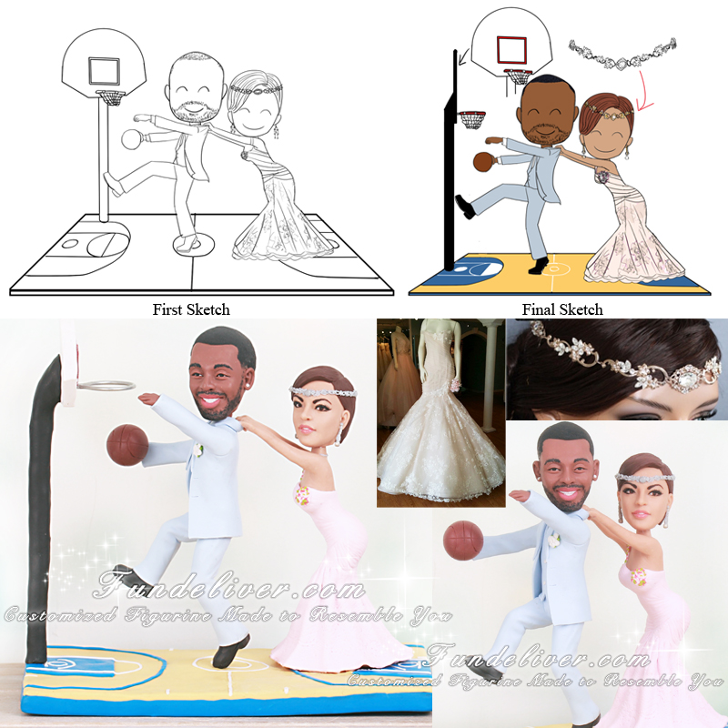 basketball cake toppers
